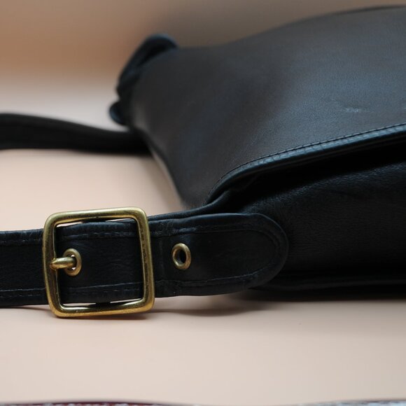 Coach Vintage Stewardess Bag in Black Leather - Picture 9 of 15